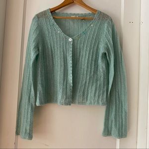 Vintage Y2K Glitter Cardigan Sweater
